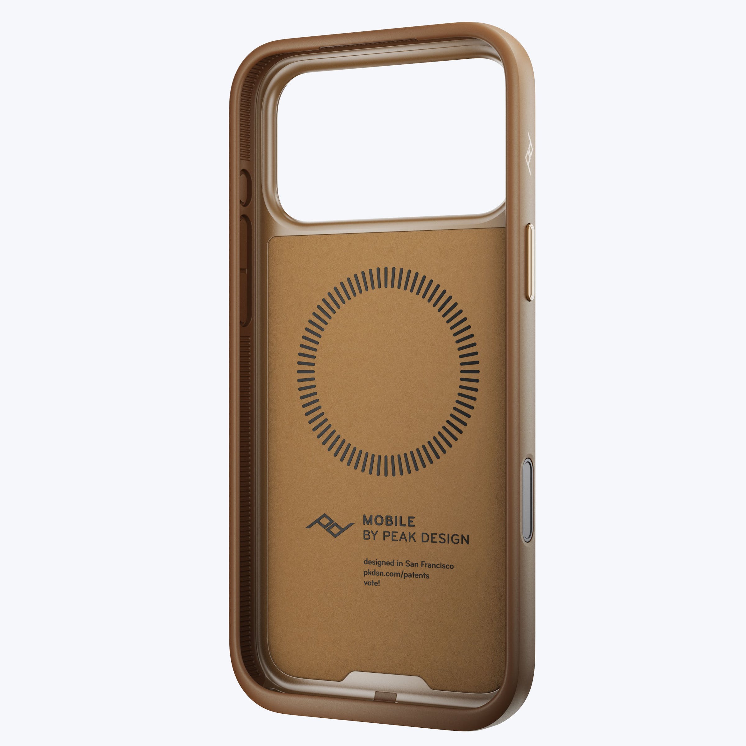 Mobile Everyday Clarino Loop Case iPhone 17 Pro Max Tan