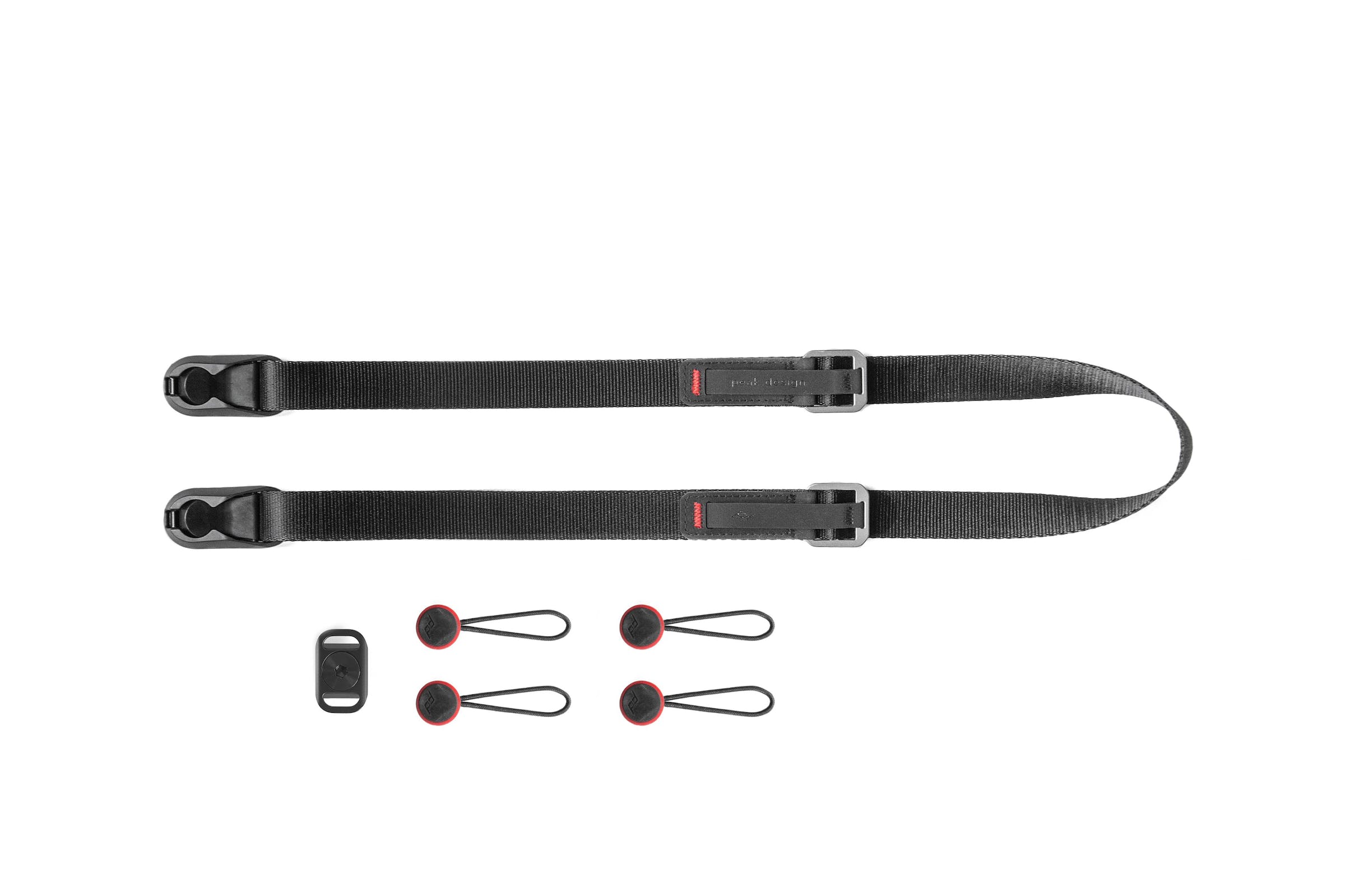 LEASH - Black VERSIONE piu Sottile - Tracolla versatile per fotocamera ad aggancio rapido
