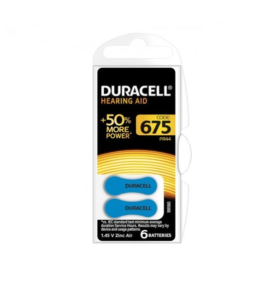 DURACELL PILA DA 675 1,4V 6PZ ACUSTICA EASY TAB