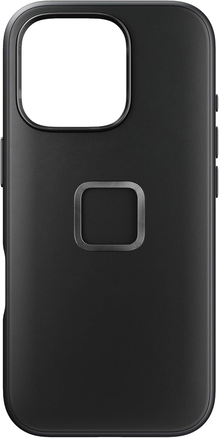 Mobile Everyday Fabric Case iPhone 16 Pro Black Leather