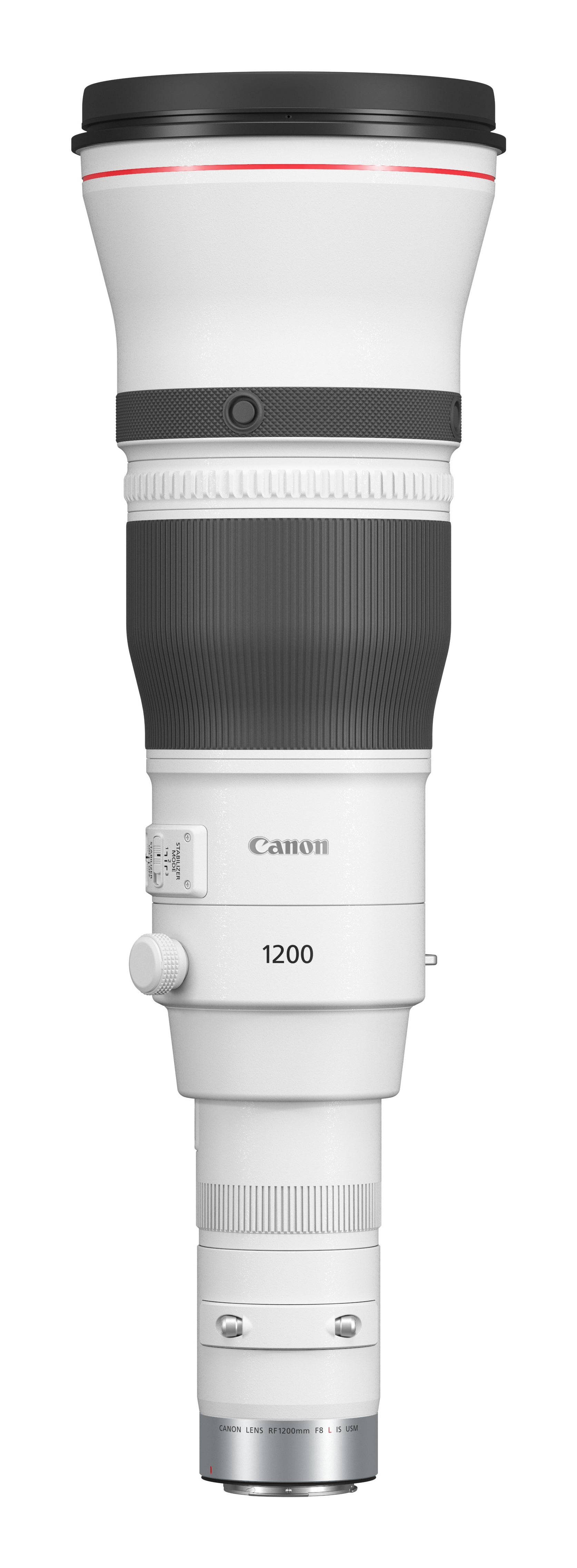 Canon RF 1200mm F8 L IS USM EU26 MILC Obiettivo super-teleobiettivo Nero, Bianco