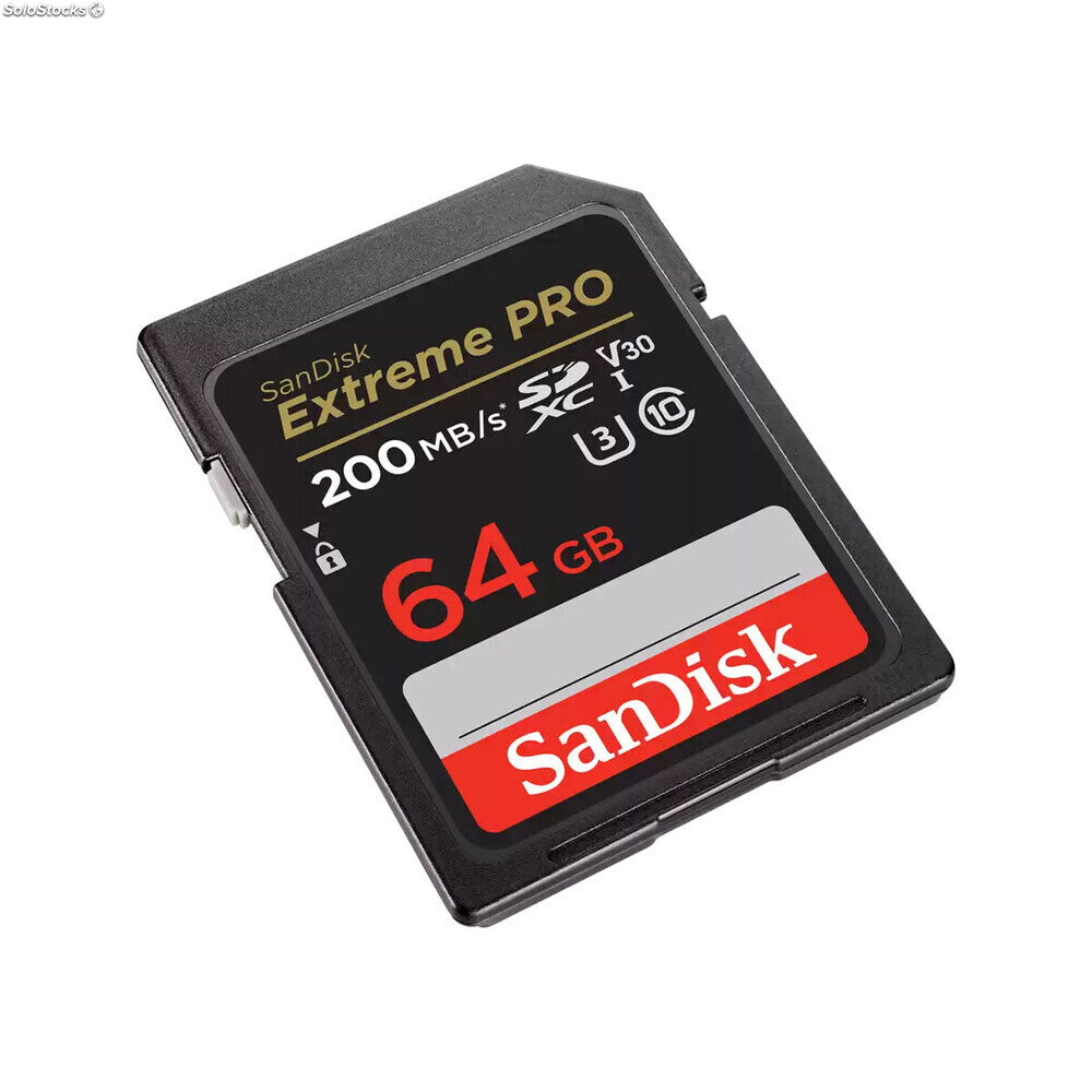 64GB EXTREME PRO SDXC CLASSE 10 UHS-I PER VIDEO 4K LETTURA 200MBS SCRITTURA 90MBS V30