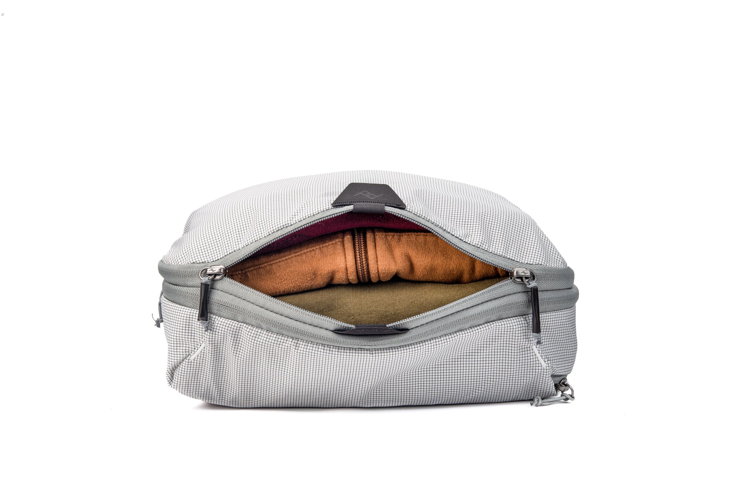 Packing Cube Medium - Bianco Raw Quadrettato