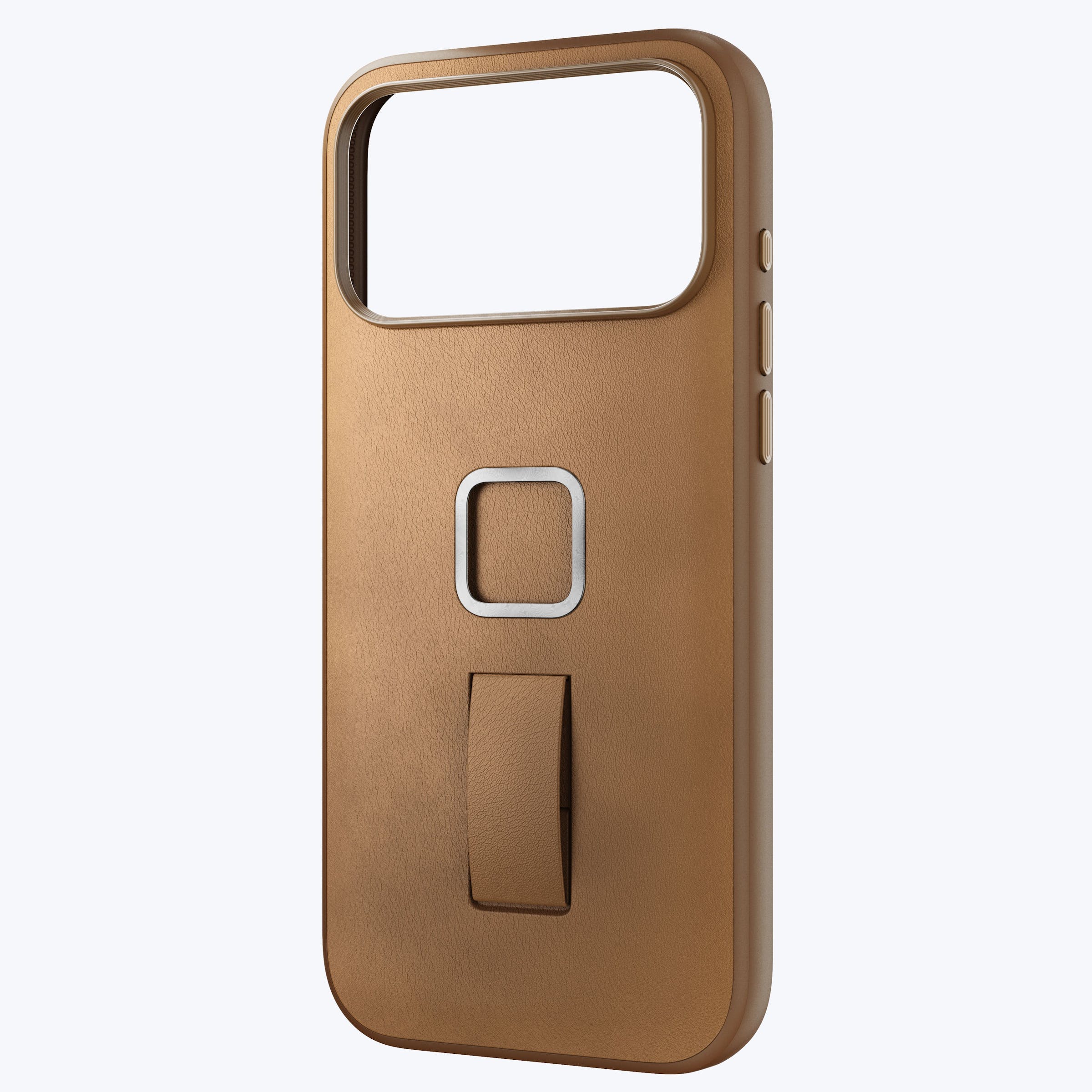 Mobile Everyday Clarino Loop Case iPhone 17 Pro Max Tan