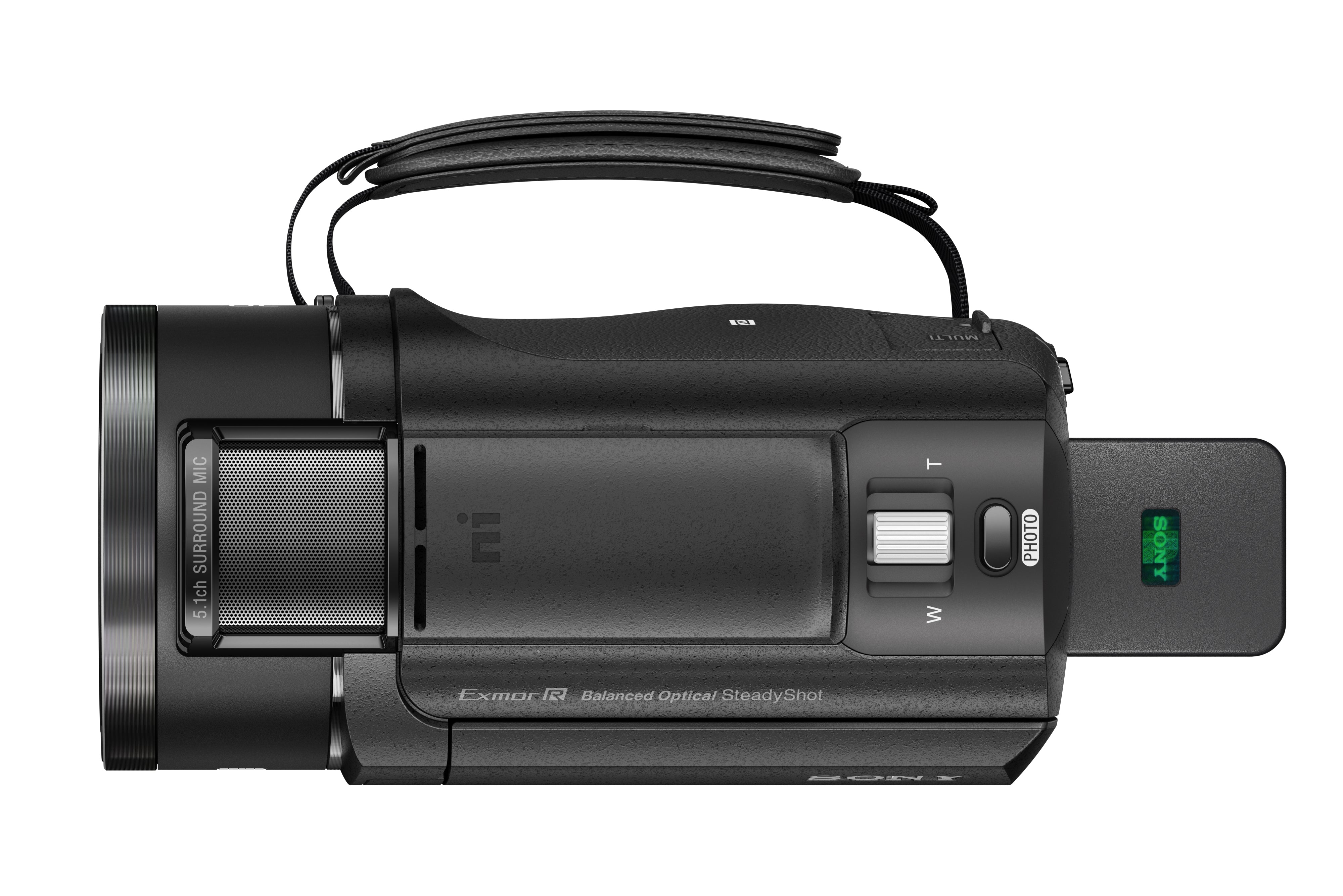 Sony FDR-AX43 – Videocamera Digitale 4K Ultra HD con Sistema di stabilizzazione integrato a cinque assi (Balanced Optical SteadyShot™), Zoom ottico 20x, LCD orientabile, nero