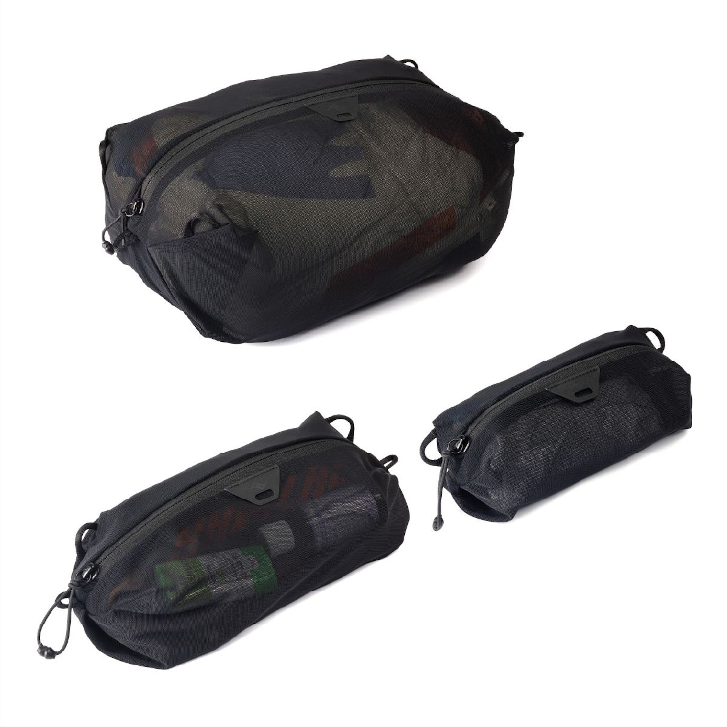 Ultralight Mesh Packing Cube BUNDLE XXS-XS-S Black