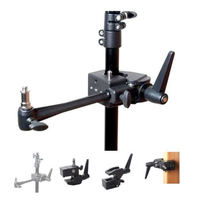 PHOTTIX MULTI CLAMP AND MOUNTING ARM COMBO 19,5CM