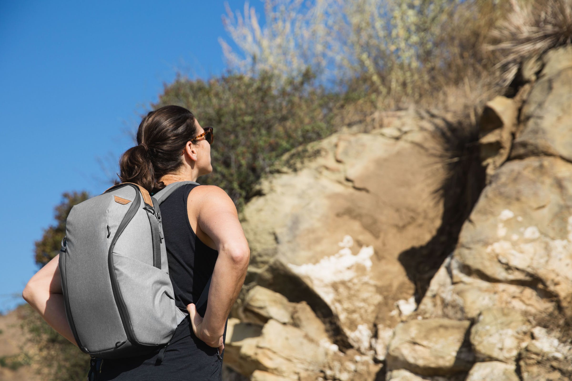 Everyday Backpack 15L Zip v2 // Ash -grigio chiaro