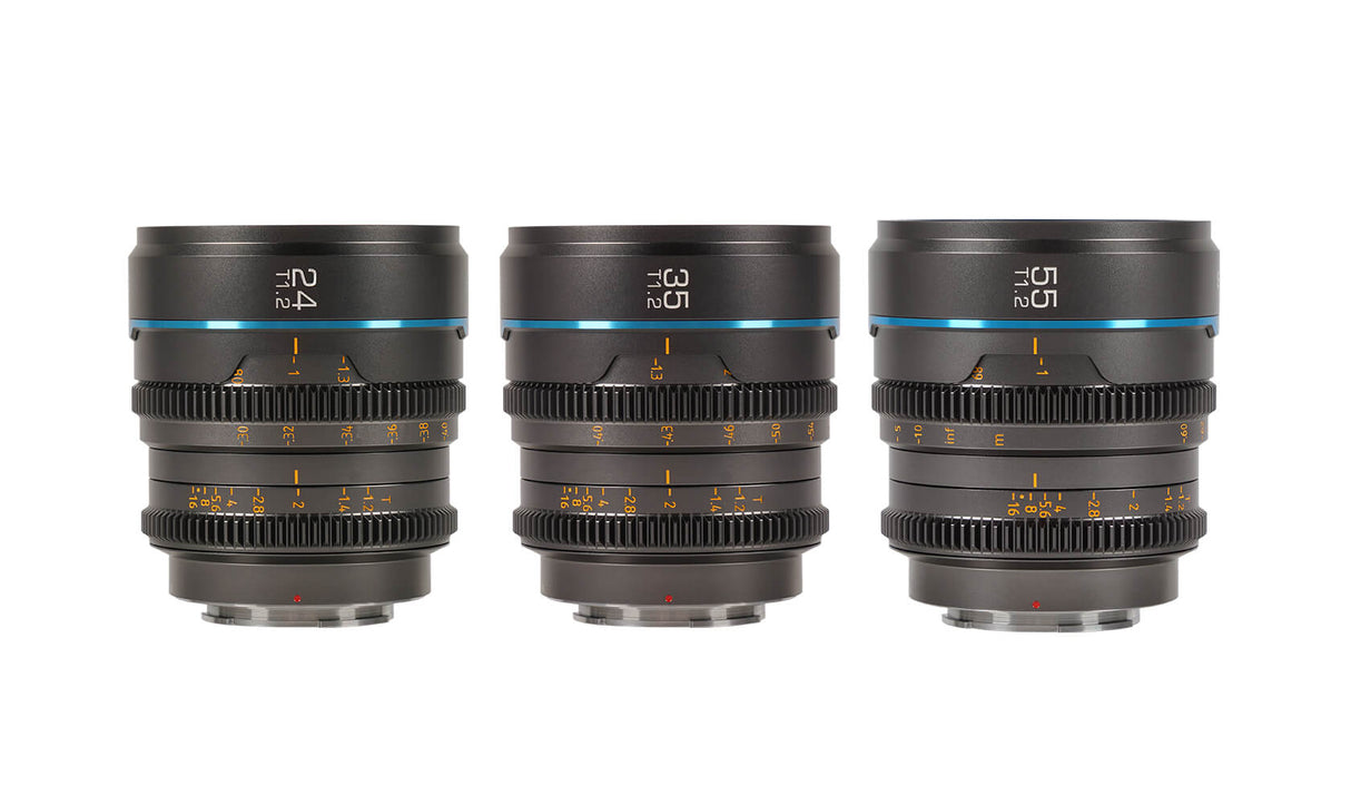 Set Night Walker T1.2 S35 Cine Sony E-Mount (24mm, 35mm, 55mm)