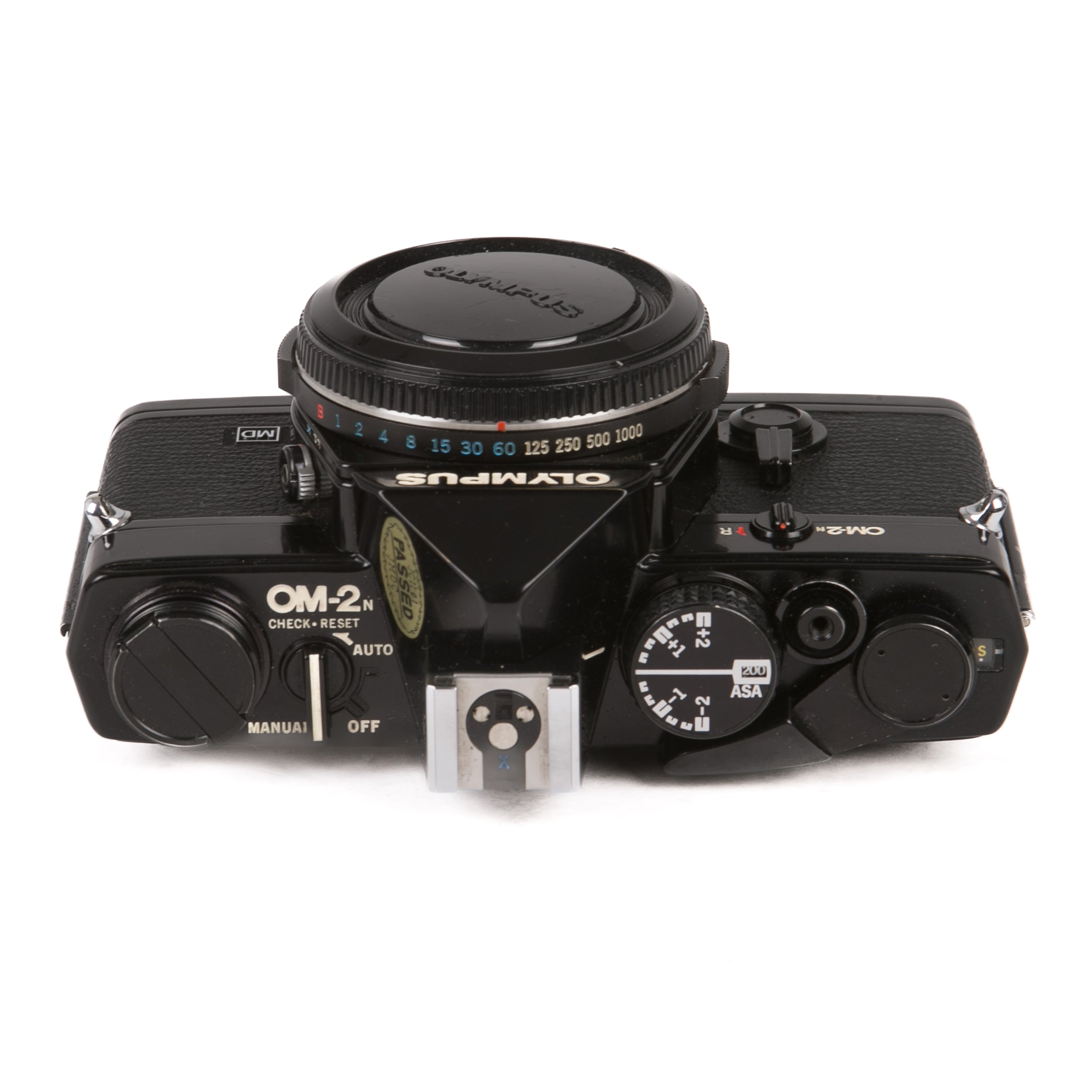 Olympus OM-2N fotocamera reflex pellicola +DORSO DATARIO