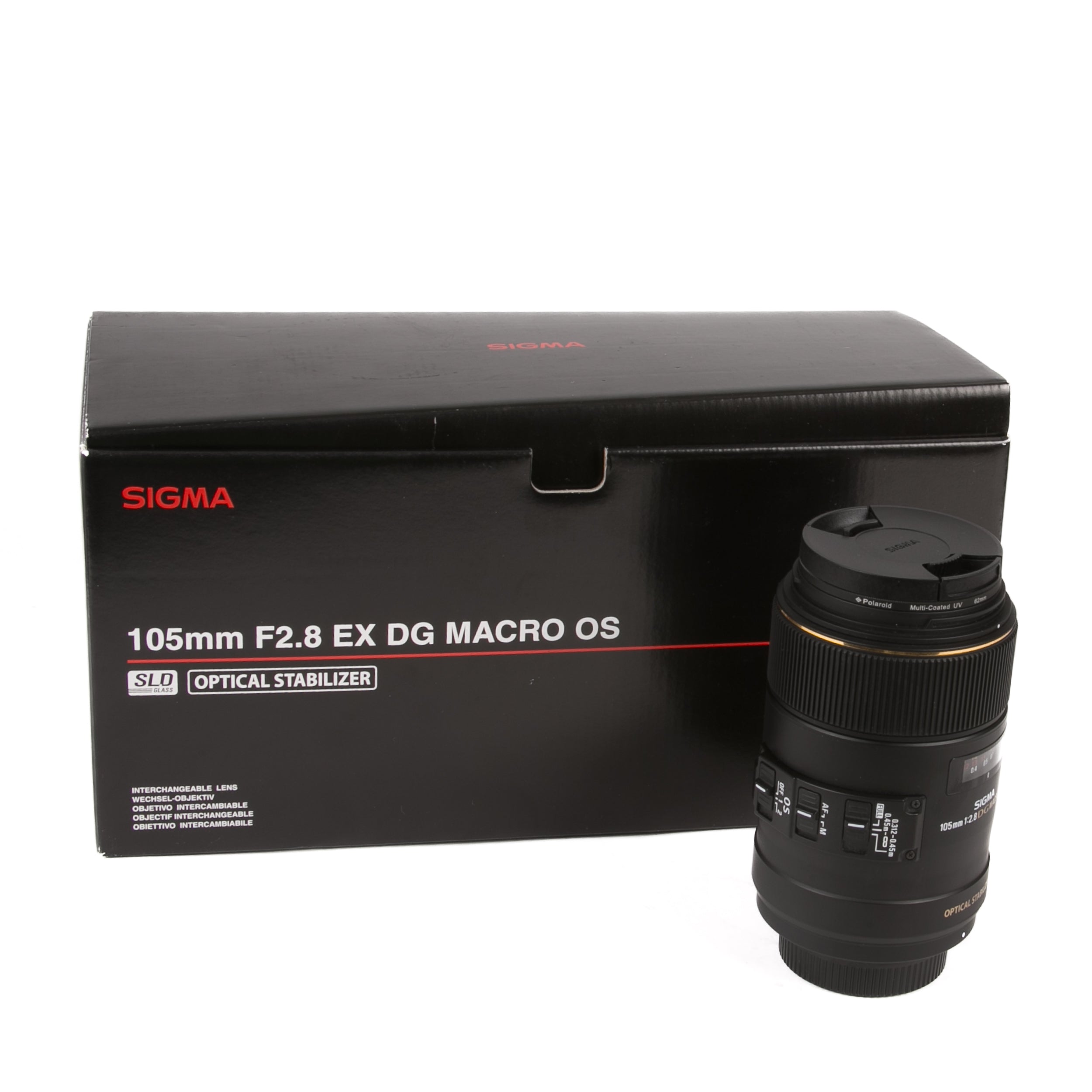 Sigma 105mm F2.8 DG OS HSM Macro 1:1 Nikon F +UV OMAGGIO
