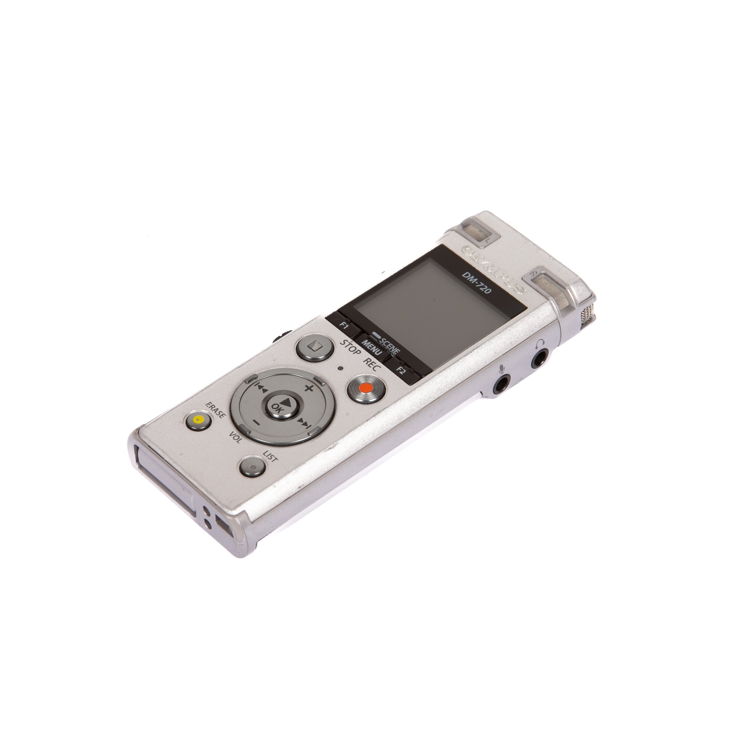 Olympus  DM-720 con 4 GB, slot Micro SD, ricarica USB