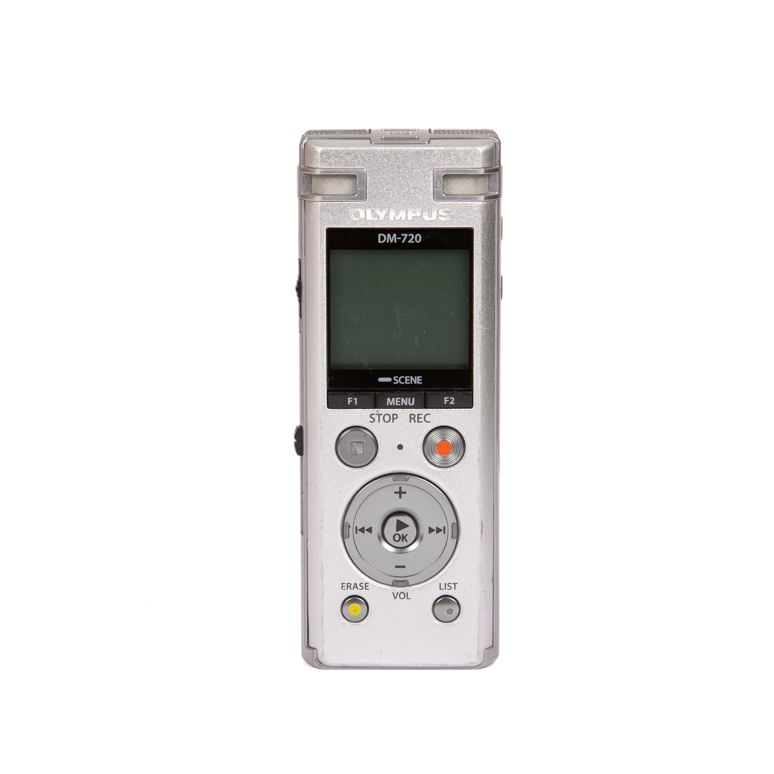 Olympus  DM-720 con 4 GB, slot Micro SD, ricarica USB