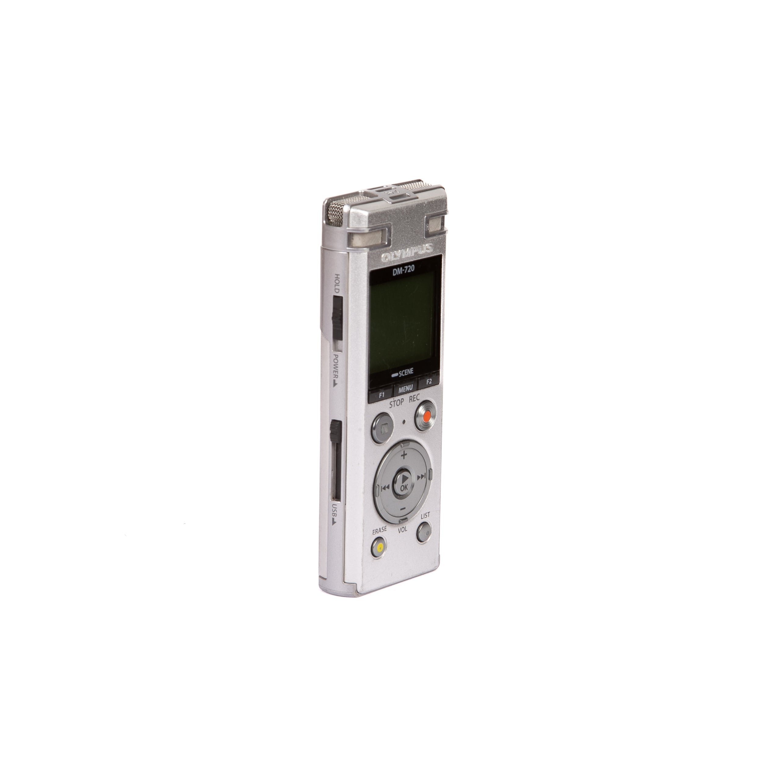 Olympus  DM-720 con 4 GB, slot Micro SD, ricarica USB