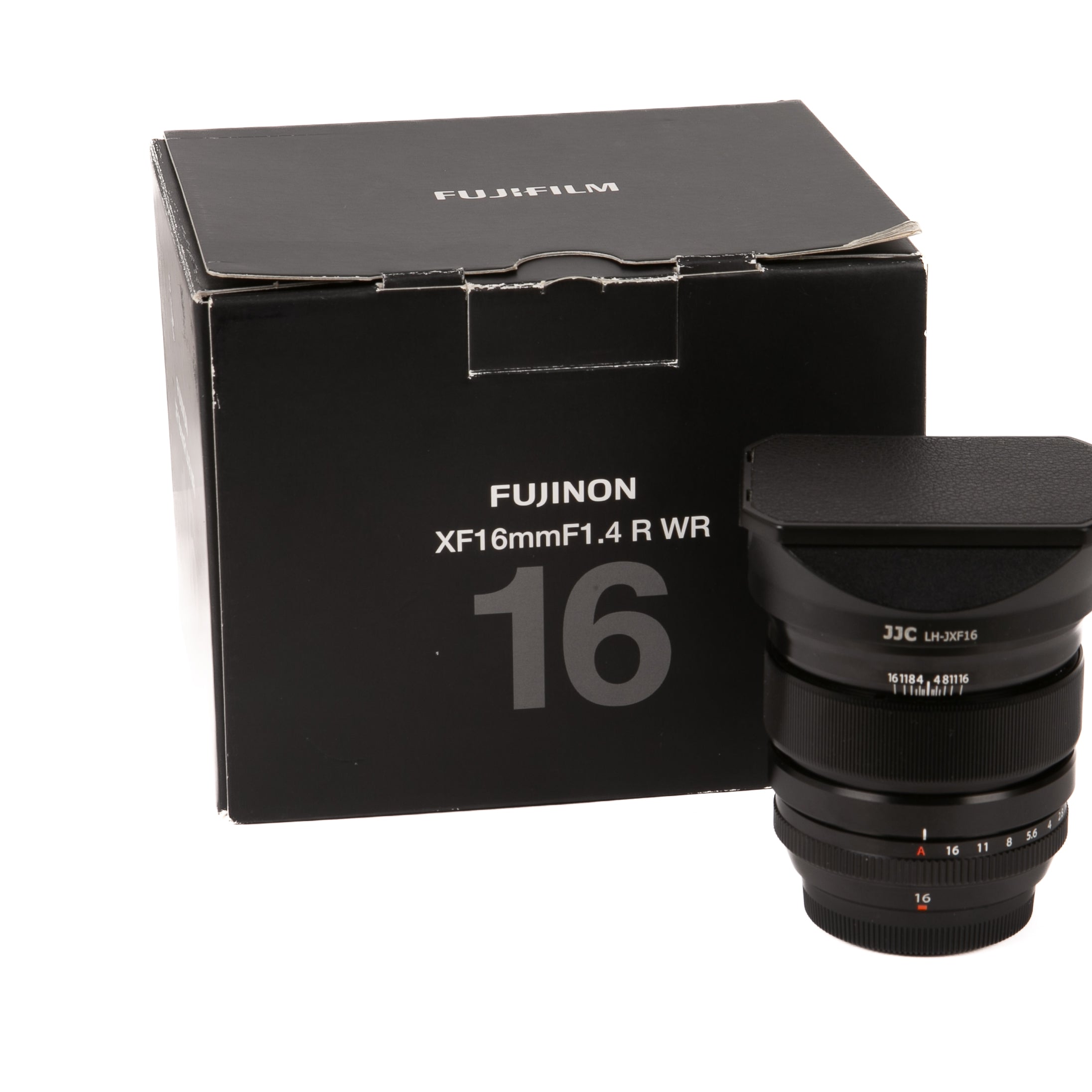 Fujinon XF 16mm F1.4 R WR+paraluce rettangolare jjc