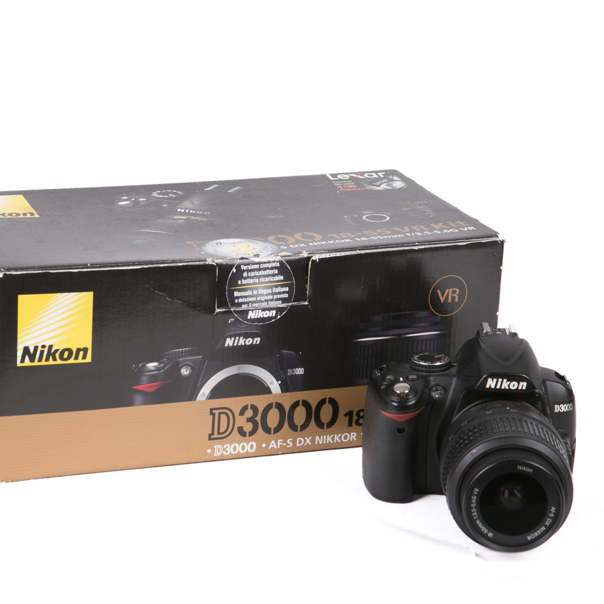 Nikon D3000 + obiettivo VR 18-55 mm SCATTI 22754