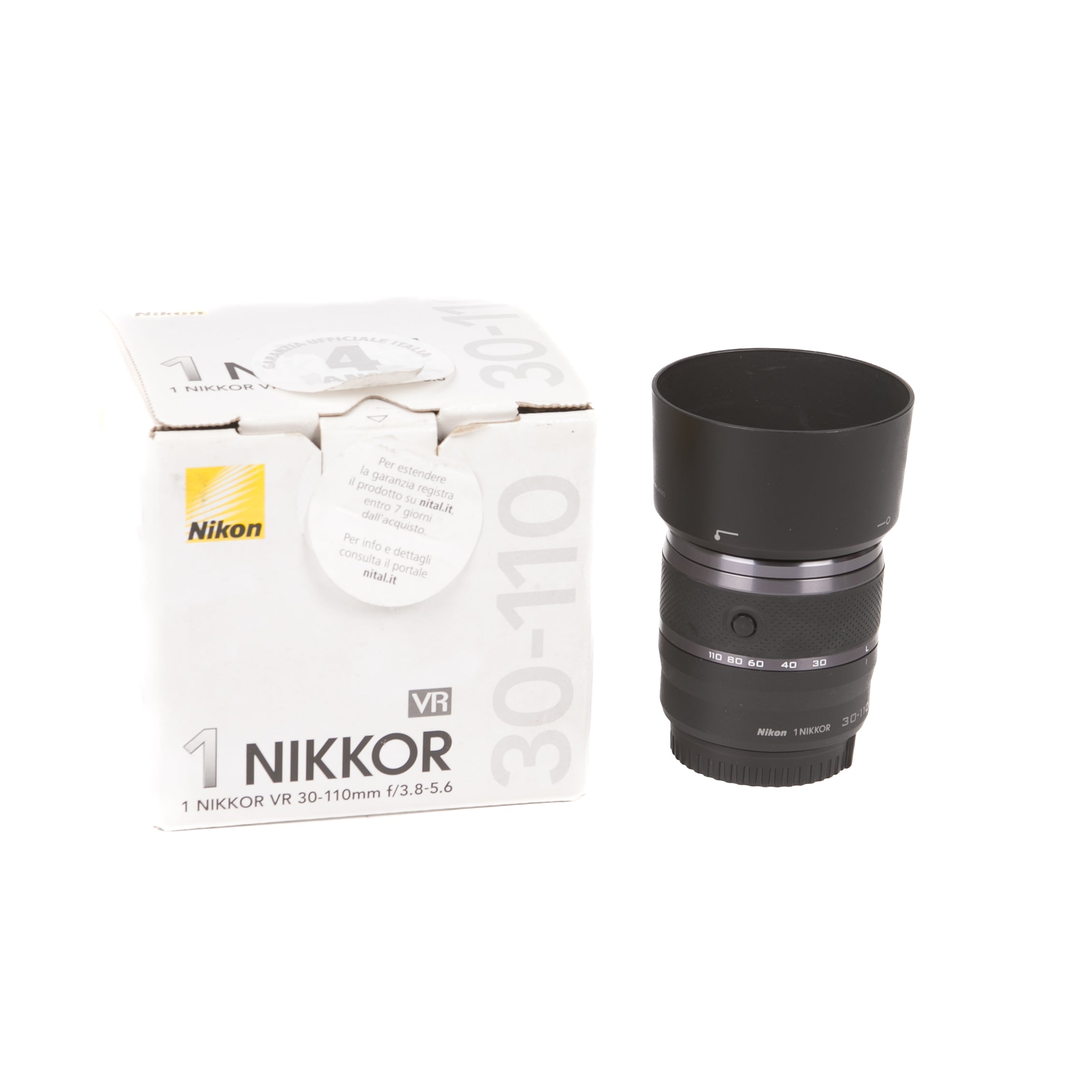 Nikon 1 Nikkor 30-110 mm f/3.8-5.6 VR - nero