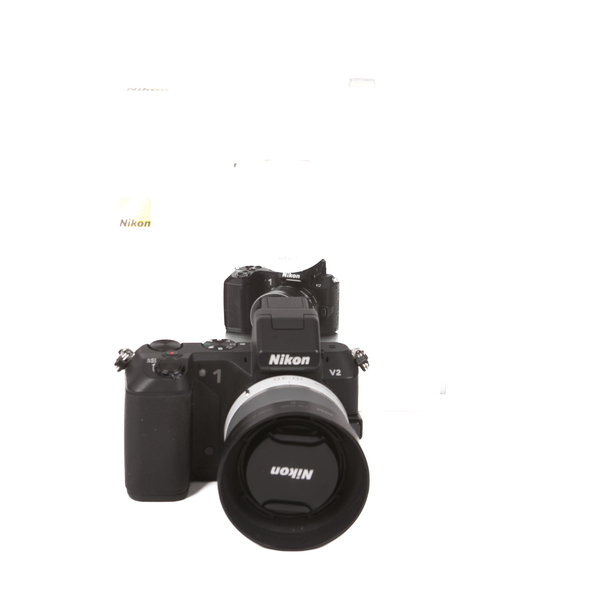 Corpo fotocamera mirrorless Nikon 1 V2 +10-30 BIANCO