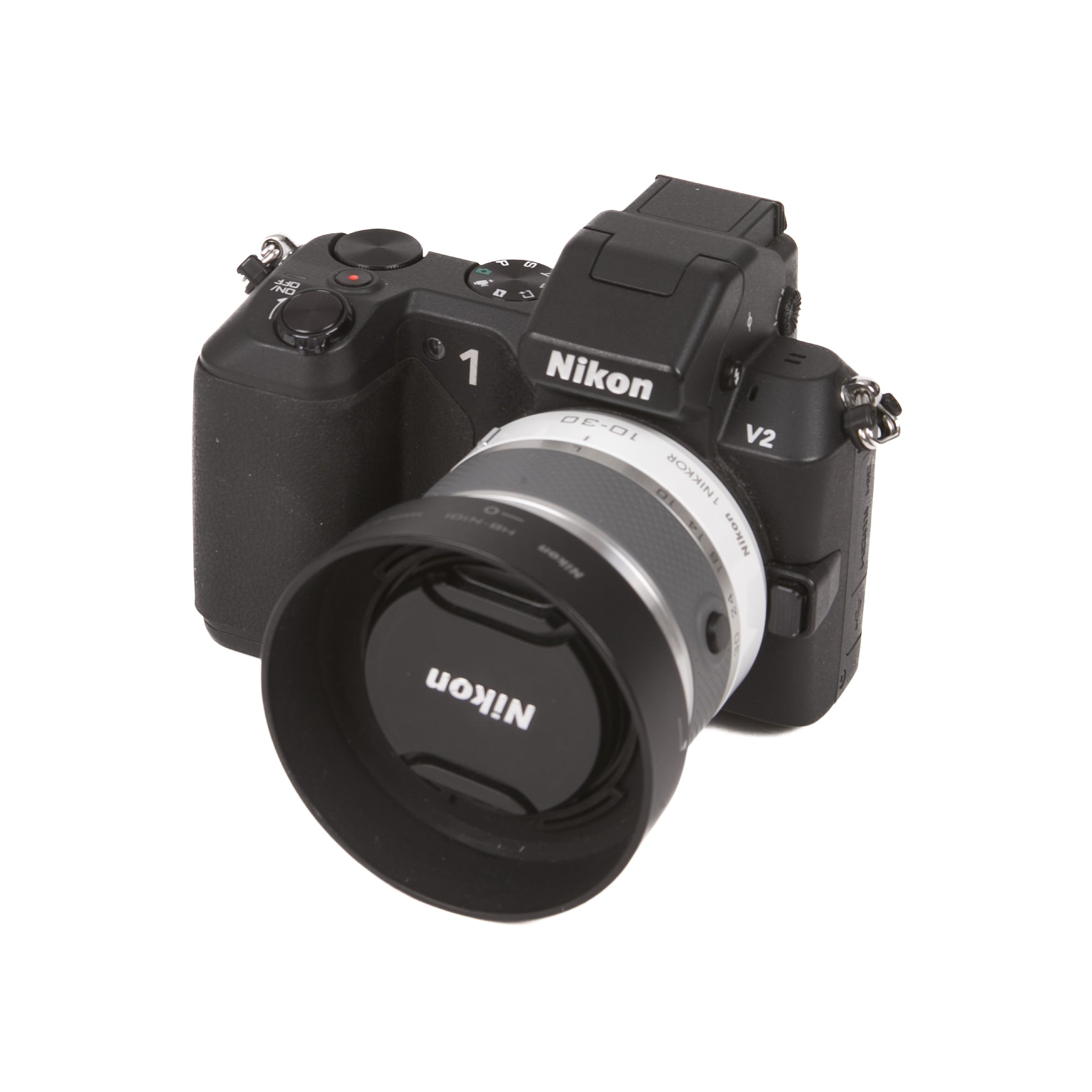 Corpo fotocamera mirrorless Nikon 1 V2 +10-30 BIANCO
