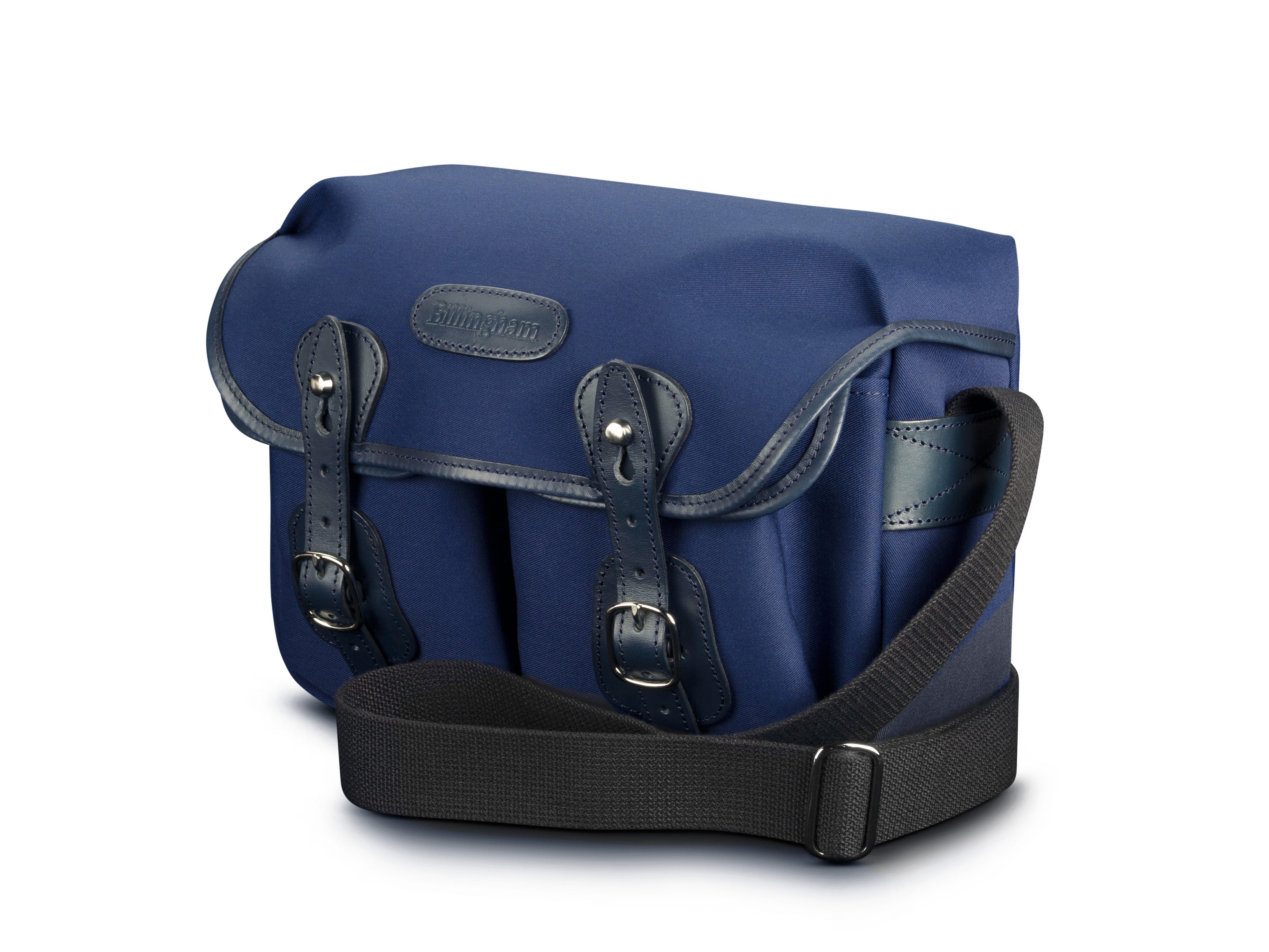 Billingham Borsa Hadley Small Tela Navy/Bordi Cuoio navy e interno cioccolato Edizione Limitata