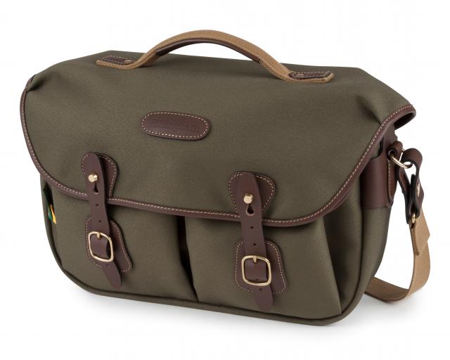 Billingham Borsa Hadley Pro 2020 FibreNyte Verde Salvia/Bordi Cuoio cioccolato