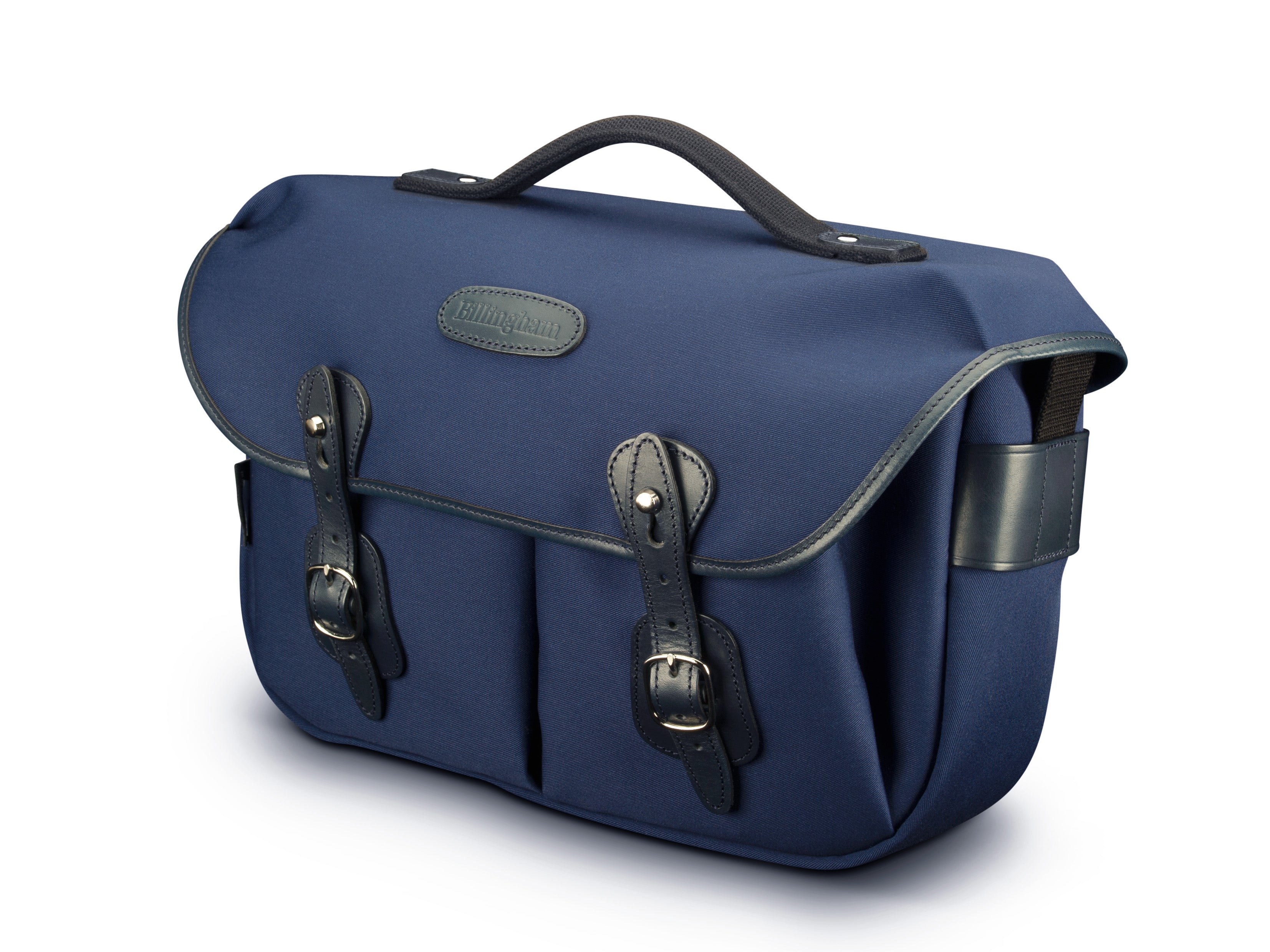 Billingham Borsa Hadley Pro Tela Navy/Bordi Cuoio navy e interno cioccolato Edizione Limitata