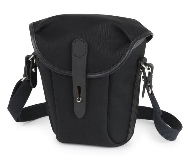 Billingham Borsa per binocolo Galbin 10 Tela Nero/Bordi Cuoio nero
