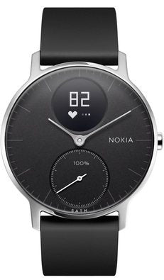 WITHINGS STEEL HR 36MM NERO - HYBRID SMARTWATCH