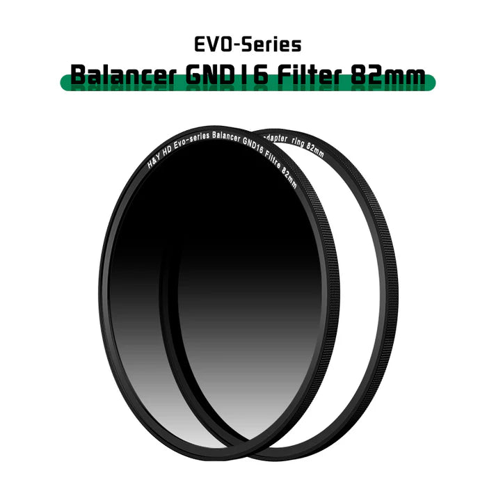 H&Y filtro EVO HD Balancer GND 16 alluminio anodizzato 82mm e adattatore magnetico