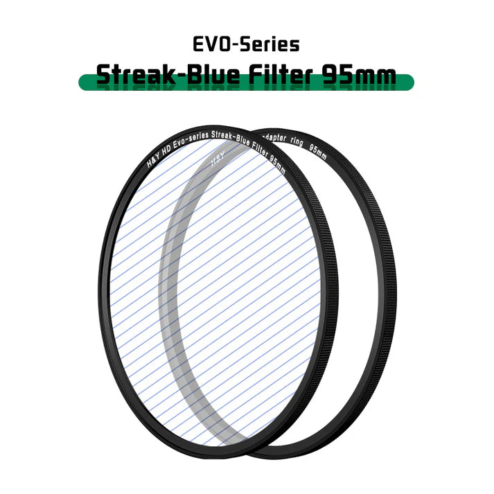 H&Y filtro EVO striscia-Blue HD alluminio anodizzato 95mm e adattatore magnetico