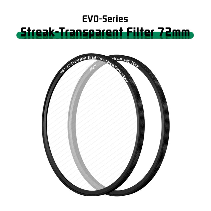 H&Y filtro EVO striscia-Transparent HD alluminio anodizzato 72mm e adattatore magnetico