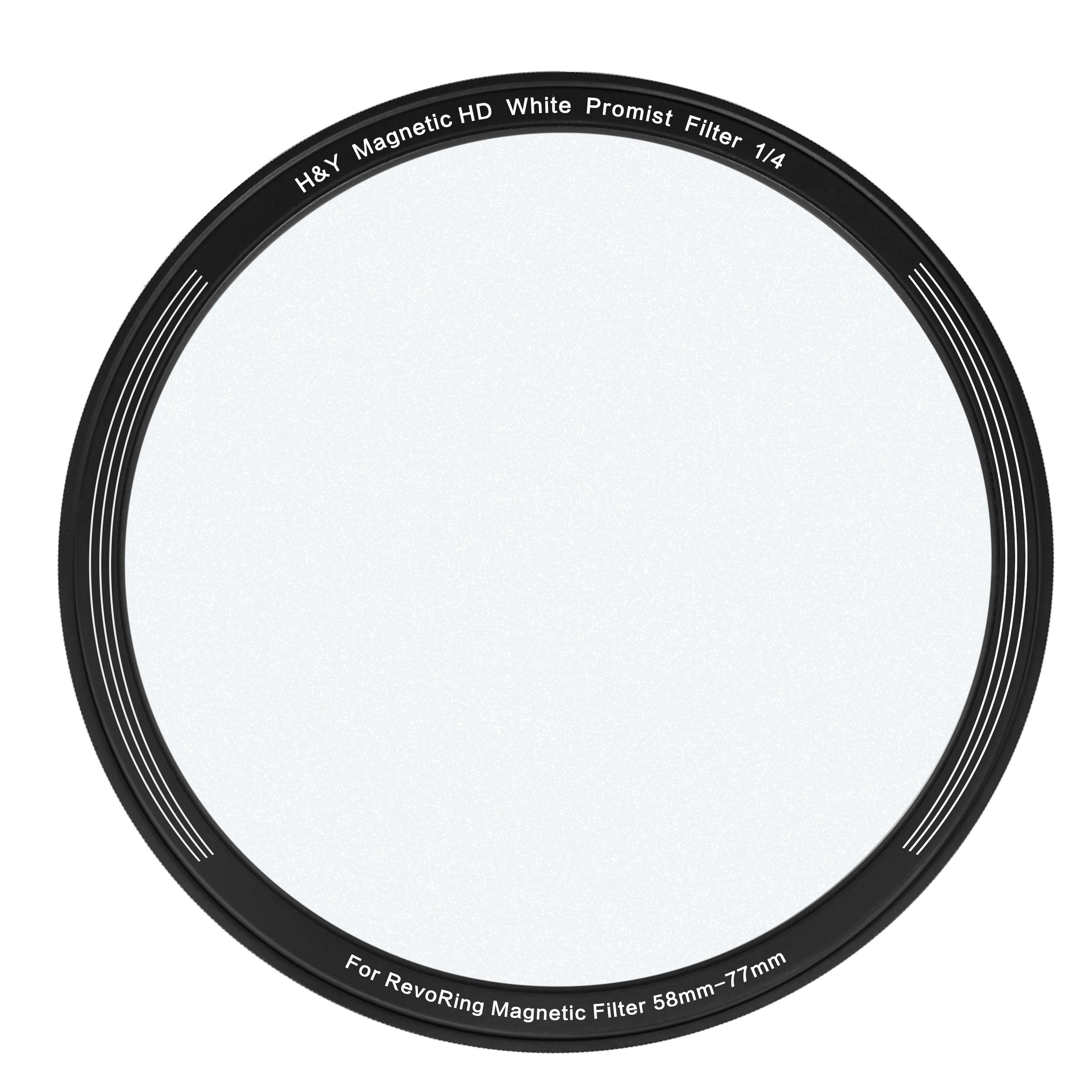 H&Y Filtri filtro White Promist 1/8 Clip on magentico per Revoring VND&CPL 67-82mm