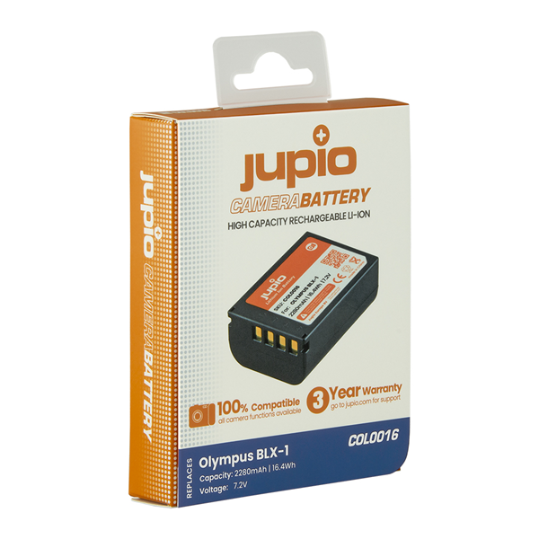 Jupio Batteria fotocamera BLX-1 / BLX1 2280mAh per Olympus