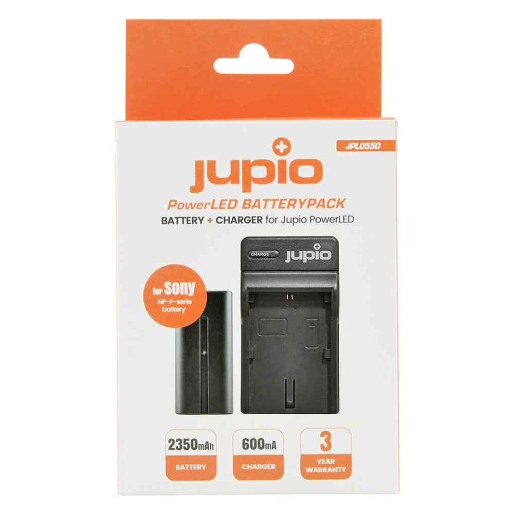 Jupio PowerLED Batterypack F550 + caricatore (EU/UK)