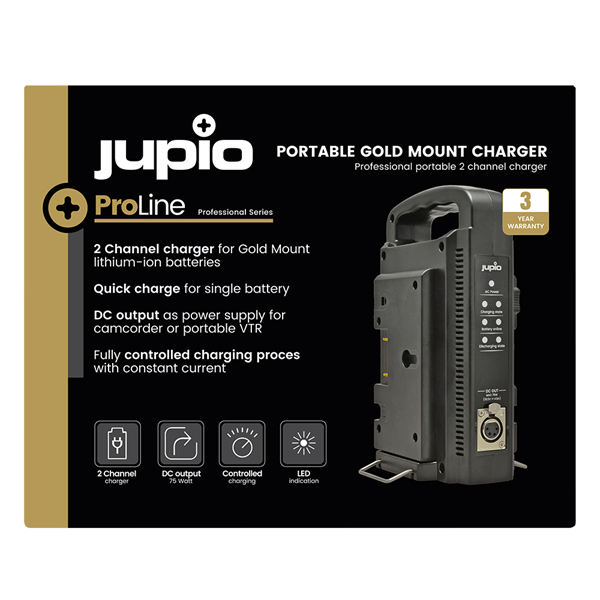 Jupio Caricatore portatile Gold Mount