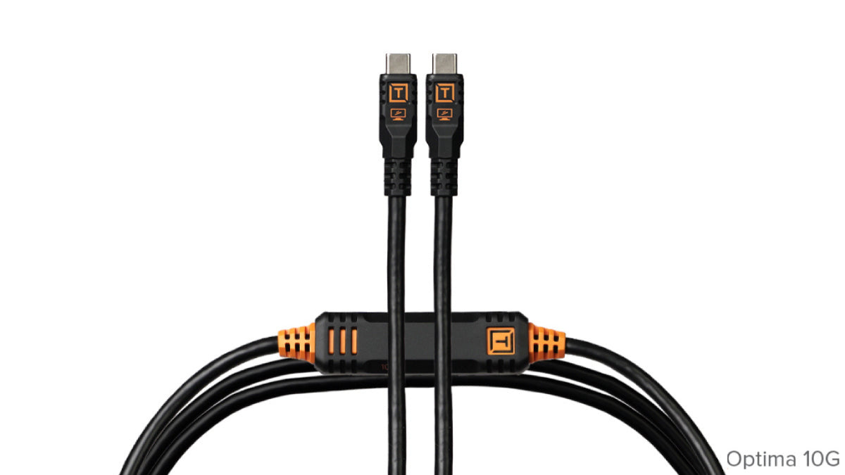 Tether Tools TetherPro Optima cavo 10G USB-C  dritto 4.6m  nero non riflettente