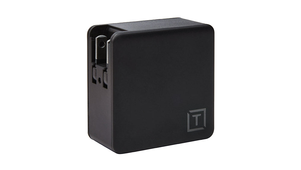 Tether tools ONsite USB-C 65W caricatore a muro con adattatori US. UK. EU & AU