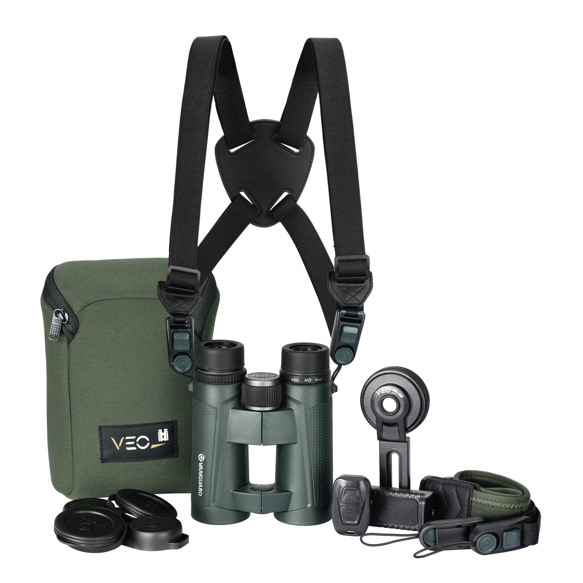 Vanguard Veo HD 8420 BDL - Kit di Binocolo ED 8x42