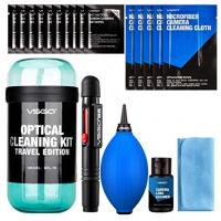VSGO Kit pulizia lenti da viaggio blu