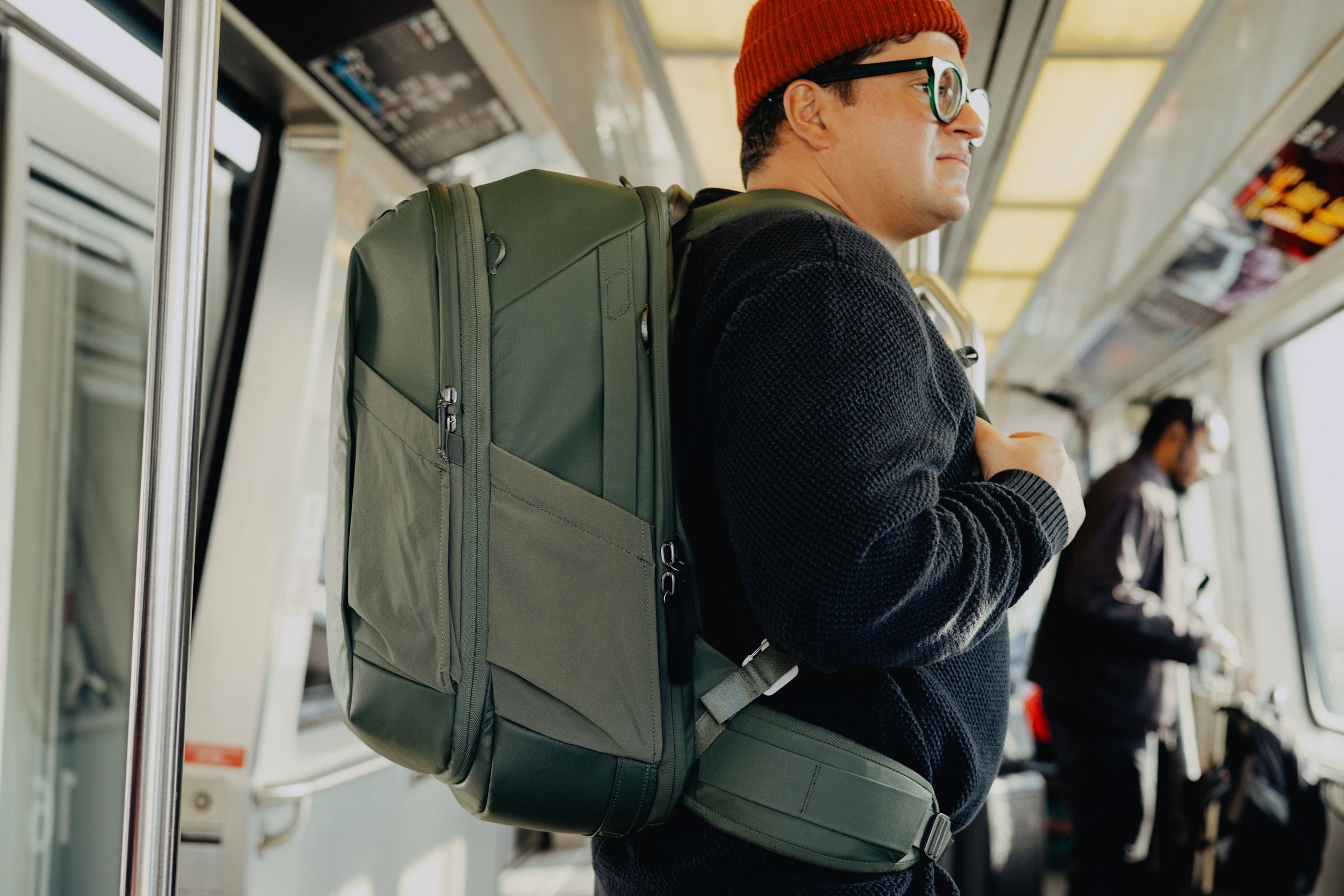 Travel Backpack 2-in-1 40L Sage (2 Zaini in 1)