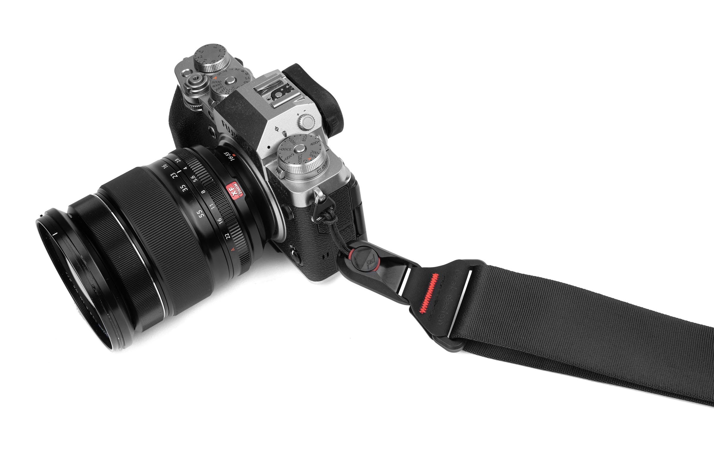 SLIDE - Black VERSIONE GARNDE Padded, premium professional camera sling/shoulder/neck strap