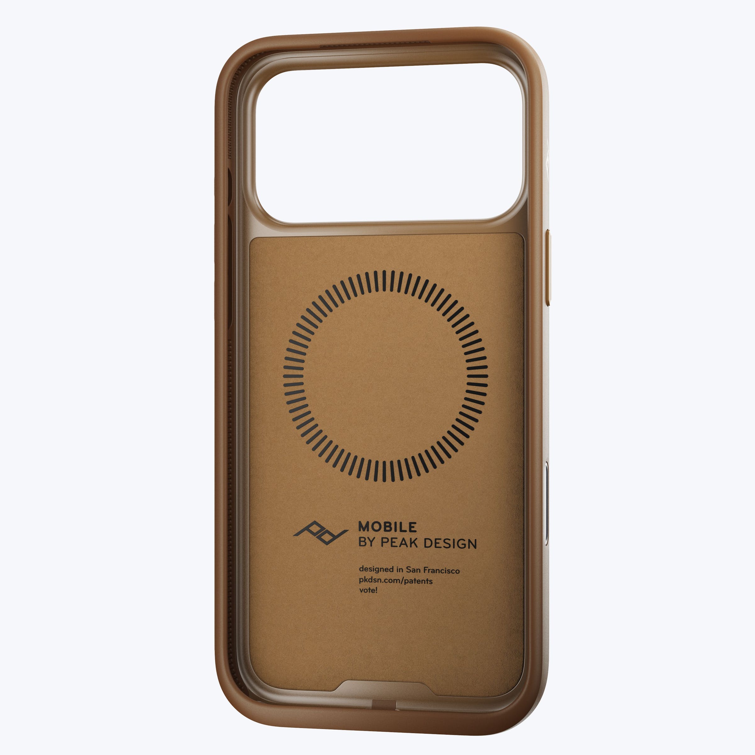 Mobile Everyday Clarino Loop Case iPhone 17 Pro Max Tan