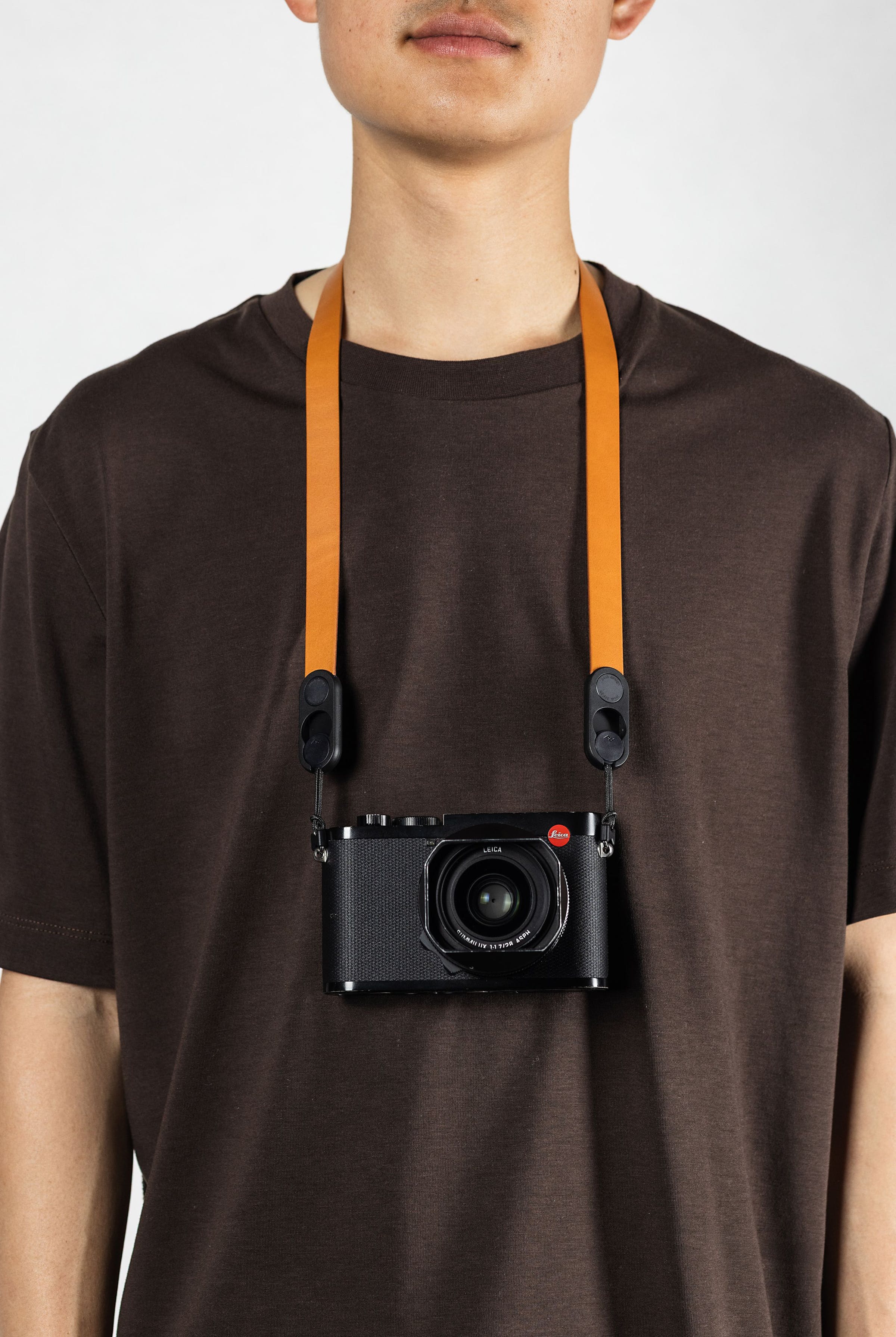 Form - Leather Pelle Camera Strap Neck - Amber