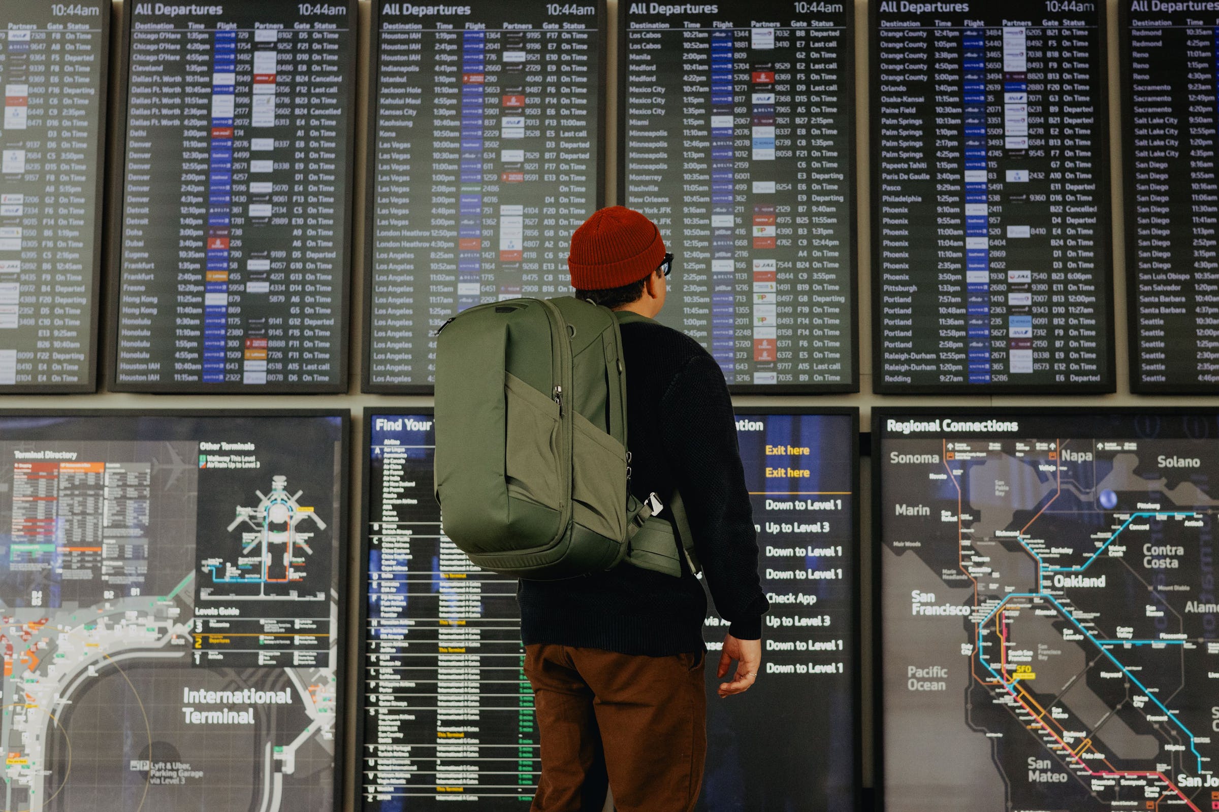 Travel Backpack 2-in-1 40L Sage (2 Zaini in 1)