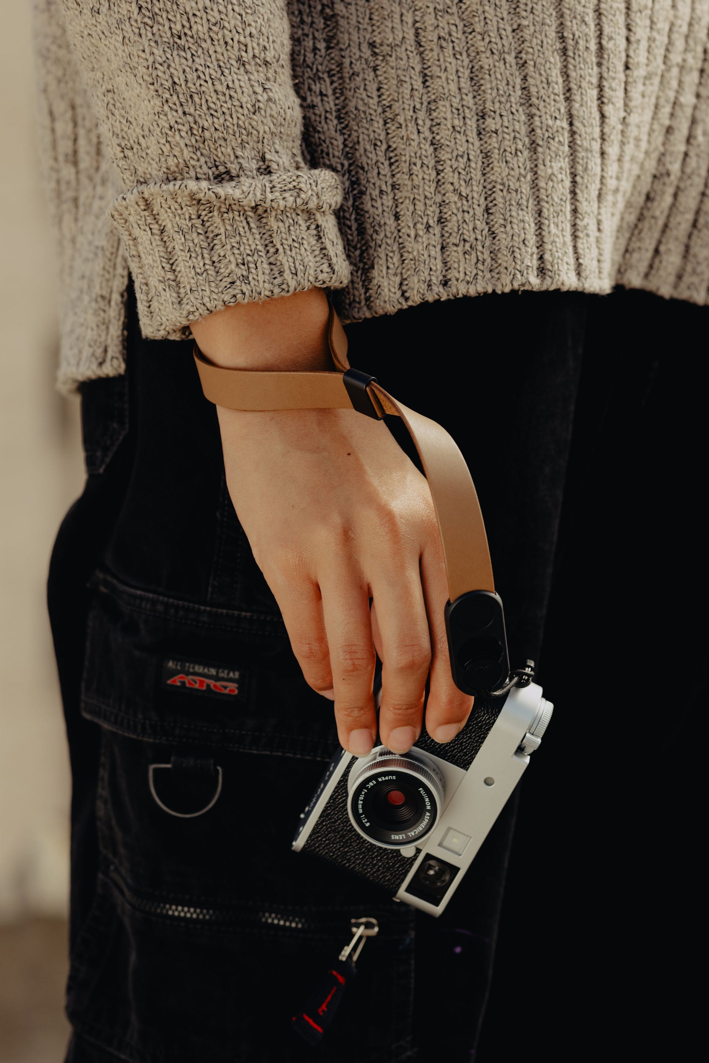 Cuff in Pelle Marrone chiaro