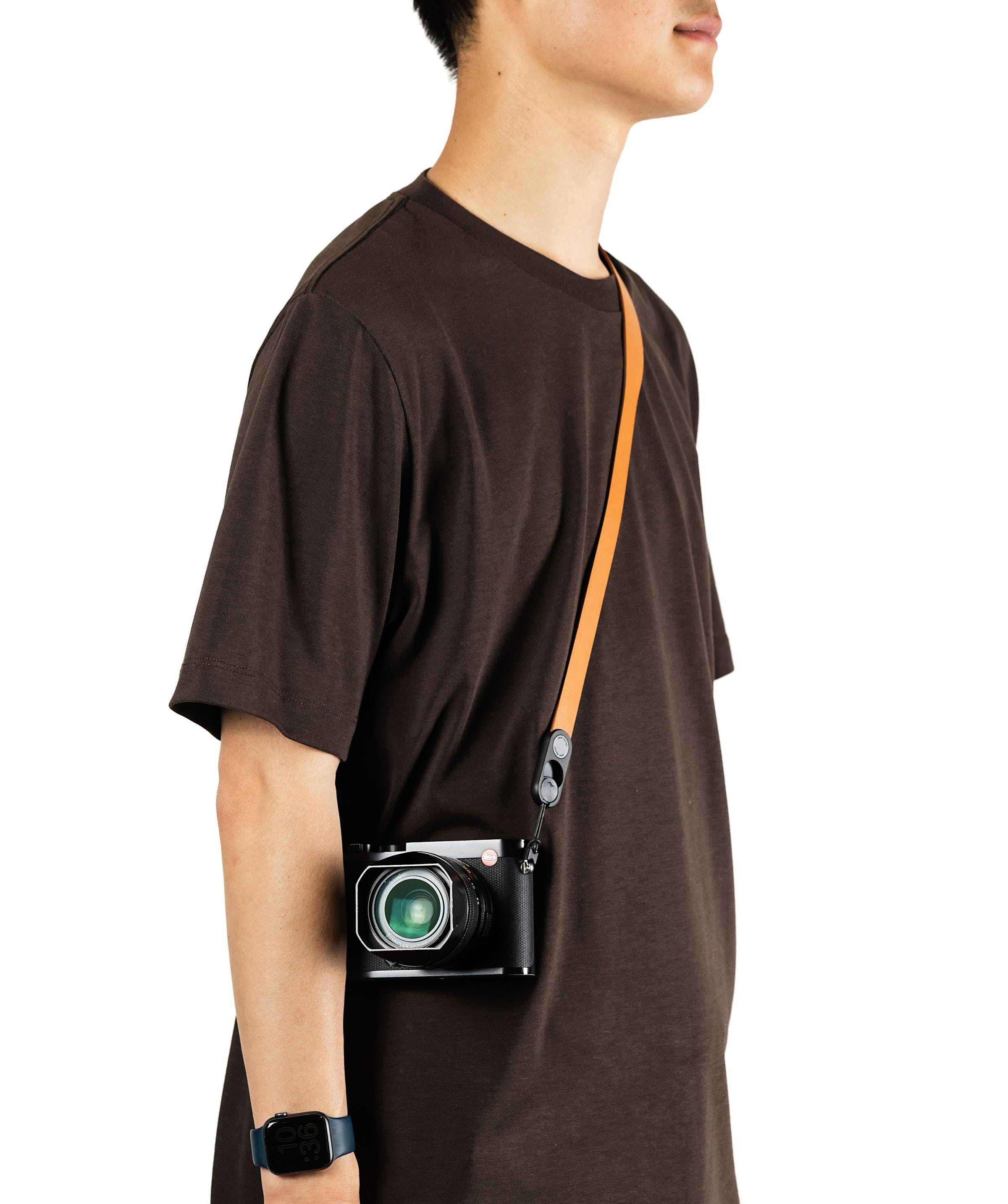 Form - Leather Pelle Camera Strap Short - Amber