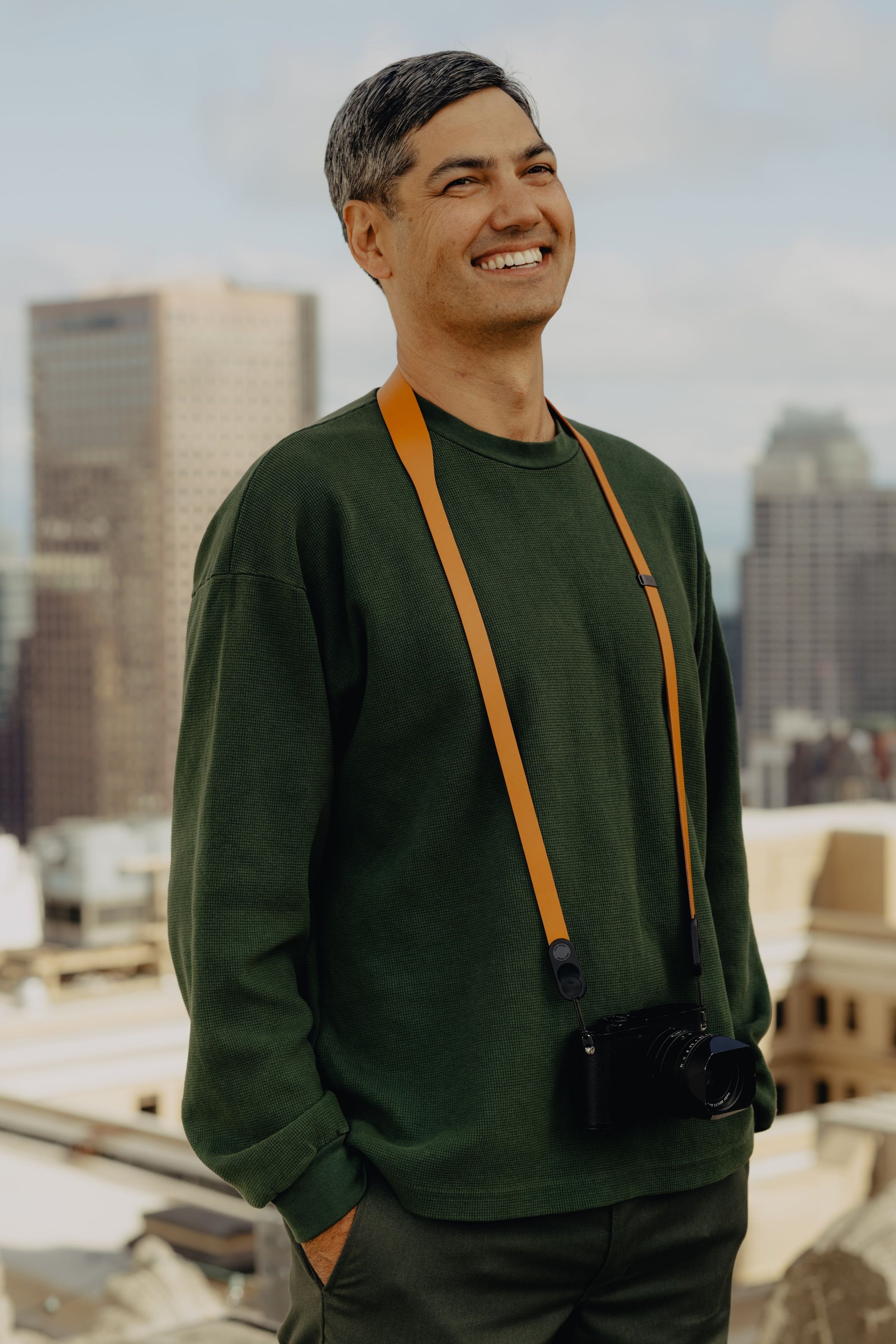 Form - Leather Pelle Camera Strap Long - Amber