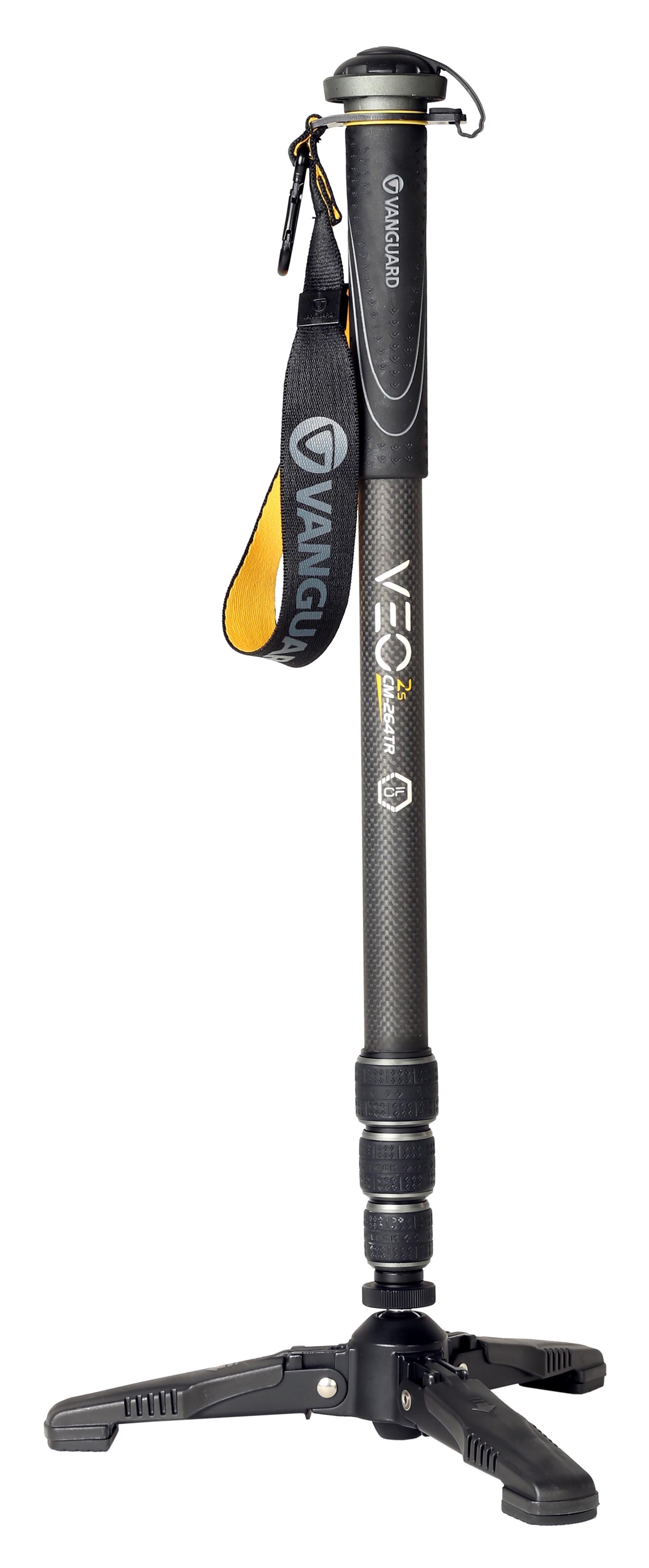Vanguard Veo 2S CM-264TR - Monopiede in carbonio con piede retrattile