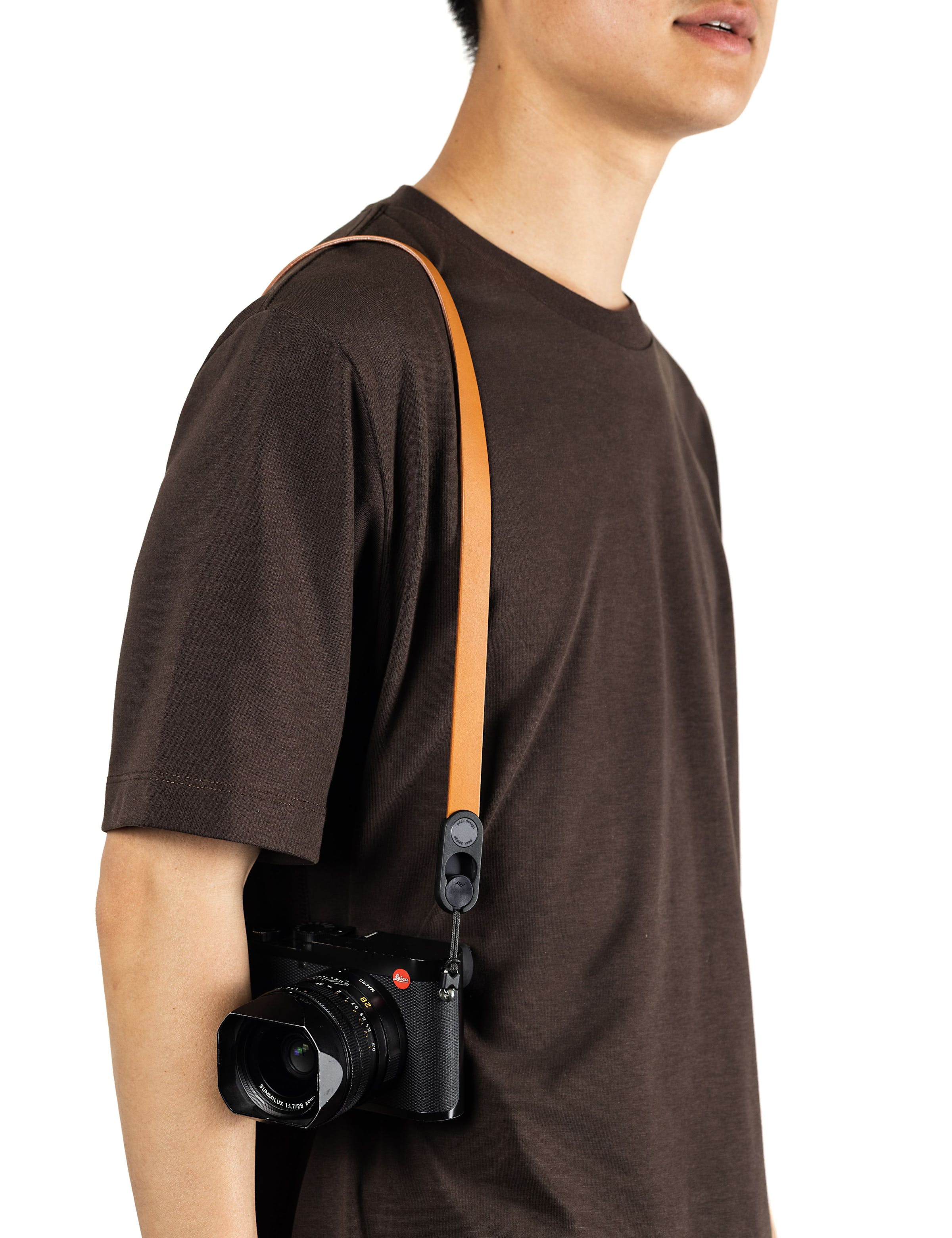 Form - Leather Pelle Camera Strap Neck - Amber