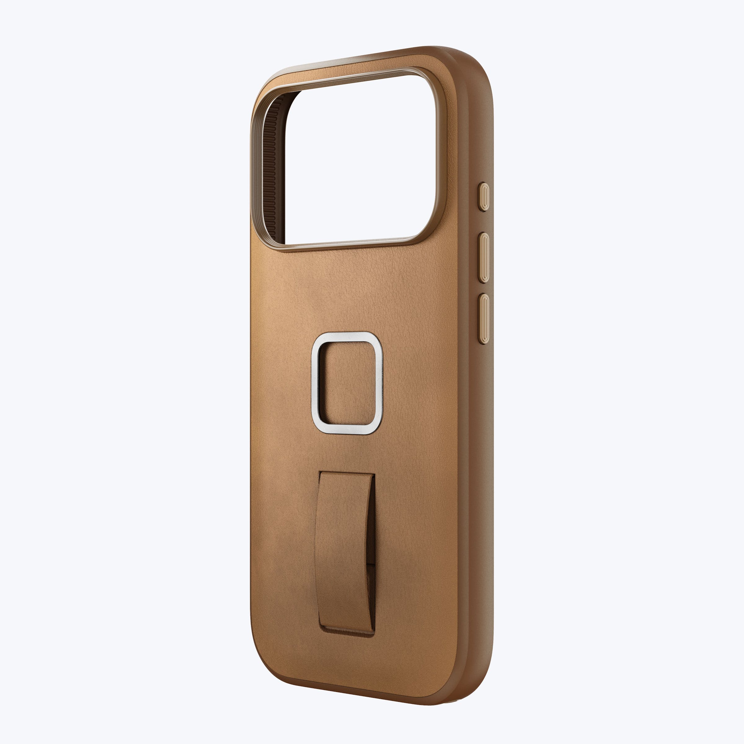Mobile Everyday Clarino Loop Case iPhone 17 Pro Tan